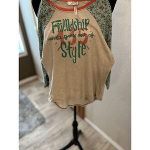 435 Matilda Jane Girls Shirt Size 12 H5